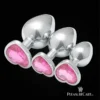 heart shaped metal anal butt plug