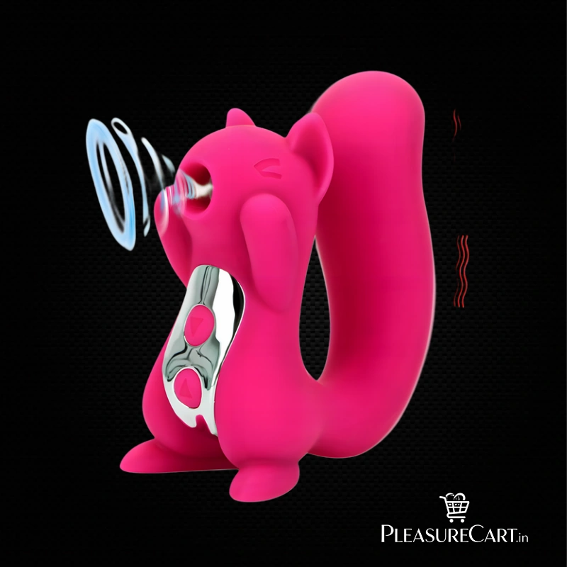 Squirrel Vibrator & Air-Pulse Clitoral Stimulator
