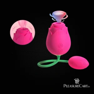 Rose Sucking & thrusting Clitoral Vibrator for Women