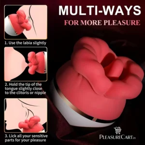 Rose Tongue Licking Clitoral Stimulator for Women