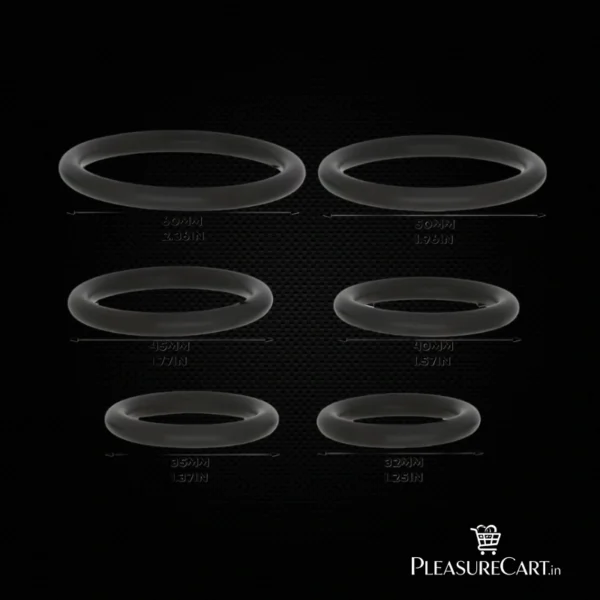 Silicone Penis Ring Set for Men (Multi-Size Pack)