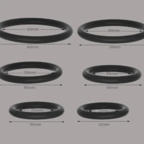 Silicone Penis Ring Set for Men (Multi-Size Pack) Premium