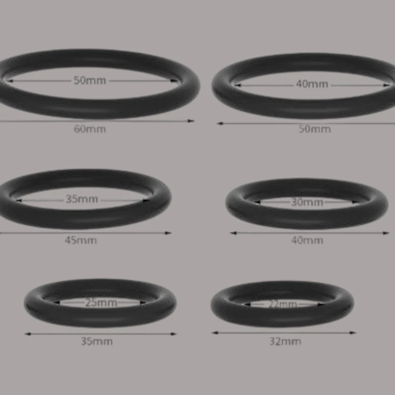 Silicone Penis Ring Set for Men (Multi-Size Pack)