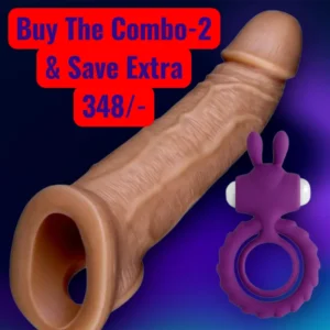 PleasureCart Combo- Penis Extender+ Vibrating Double-Cock Ring
