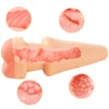 2-in-1 Large Anal Butt Plug & Male Masturbator-1