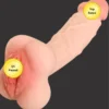 3-in-1 Realistic Male Masturbator, Dildo & Penis Extender body-safe material