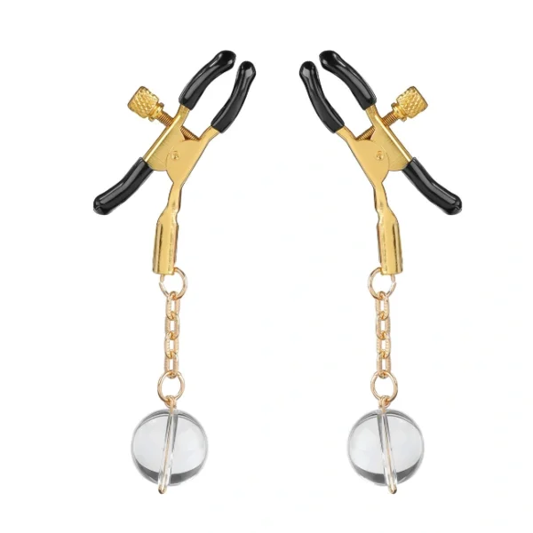 Adjustable Nipple Clamps with Ball Weights & Chain -1