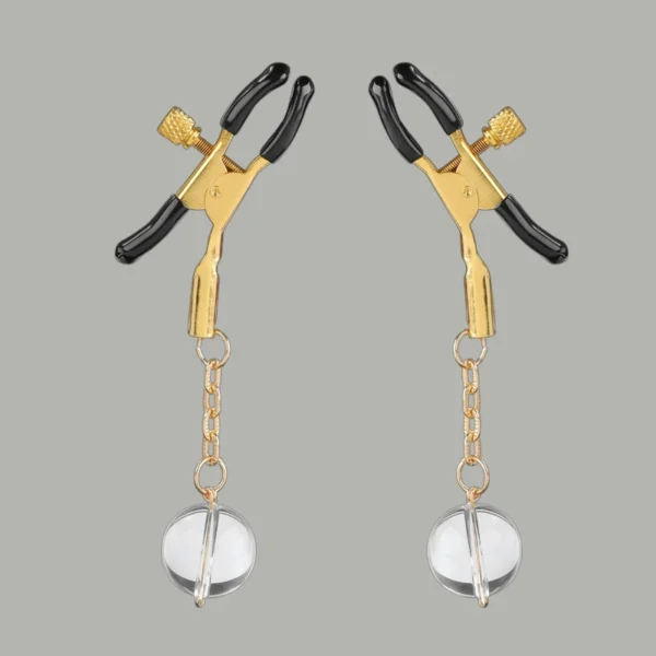Adjustable Nipple Clamps with Ball Weights & Chain