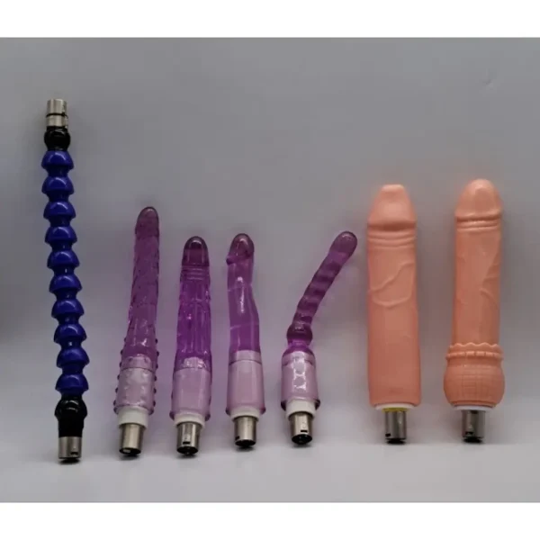 Automatic Thrusting Dildo Sex Machine with 8 Attachments-2