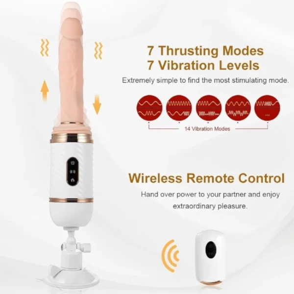 Automatic Thrusting Sex Machine with Heating & Remote - 4