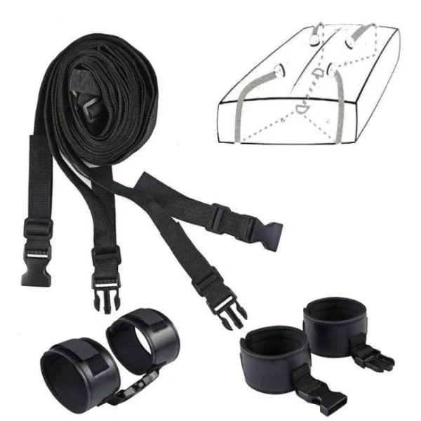 Bed Restraint Kit with Adjustable Straps-2