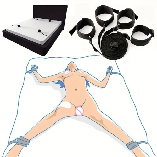 Bed Restraint Kit with Adjustable Straps-5