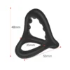 Delay Penis Ring with Textured Design-3