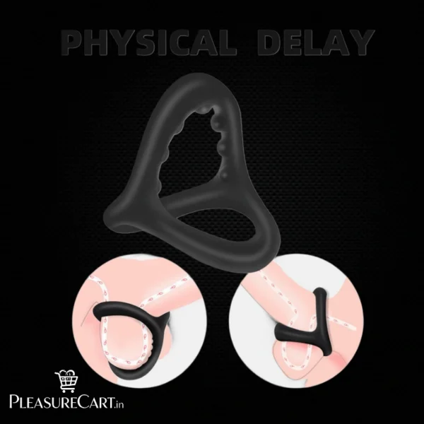 Delay Penis Ring with Textured Design