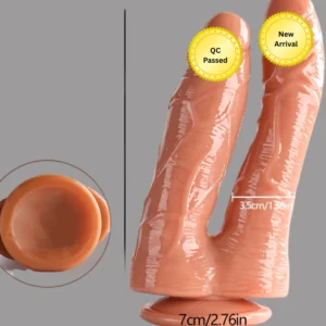 Double Dildo with Suction Cup body-safe material