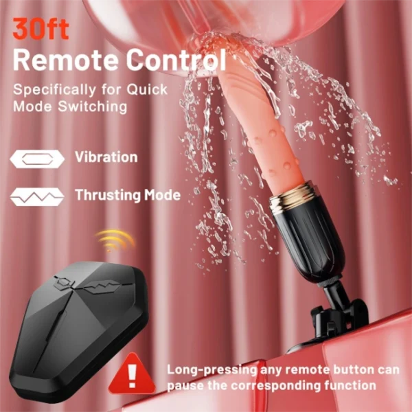 HeatWave 10-Mode Thrusting & Vibrating Dildo Machine-6