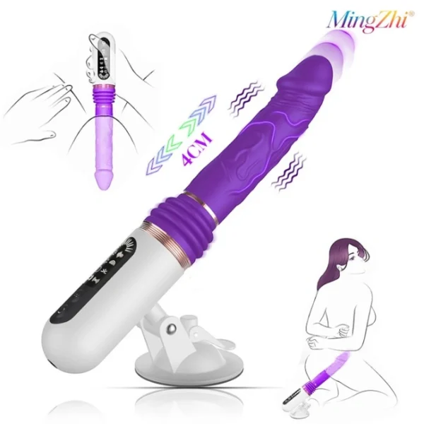 Telescopic Thrusting Dildo Machine with Suction Cup-5