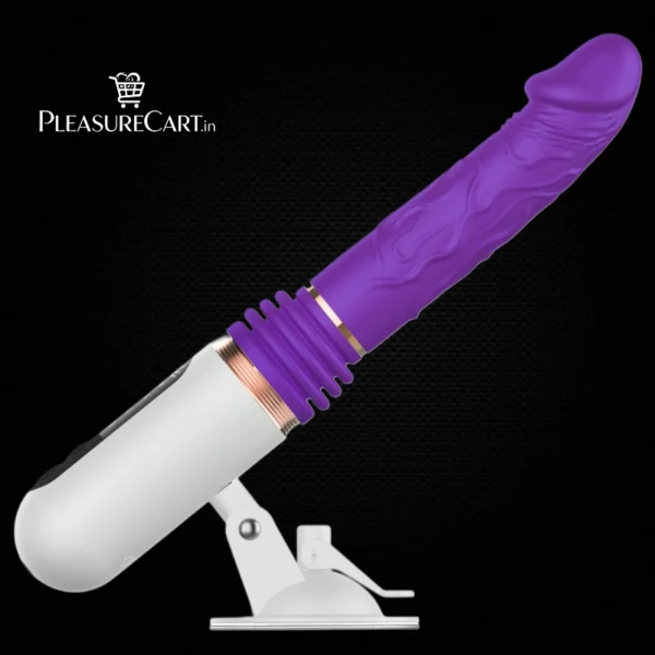 Telescopic Thrusting Dildo Machine with Suction Cup