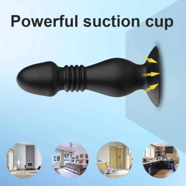 Thrusting Anal Vibrator with Remote – 10 Vibration Modes-4