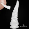 Transparent Tentacle Dildo with Large Anal Butt Plug